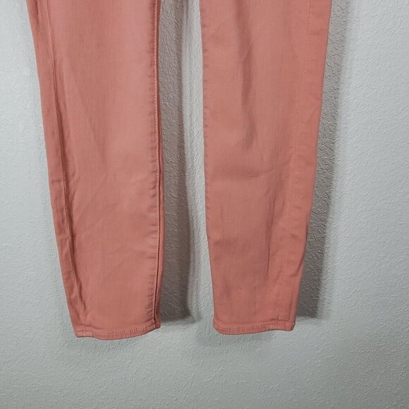 7 For All Mankind Ankle Guenivere Jeans Pink 28 Stretch Slim Fit Womens Pants - Picture 11 of 12